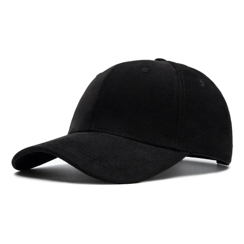 Suede Baseball Cap – Retro Snapback Hat for Men & Women