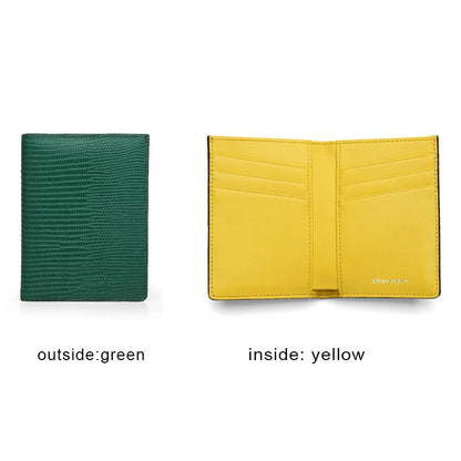 RFID Blocking Leather Wallet for Men, Slim Bifold Card Holder