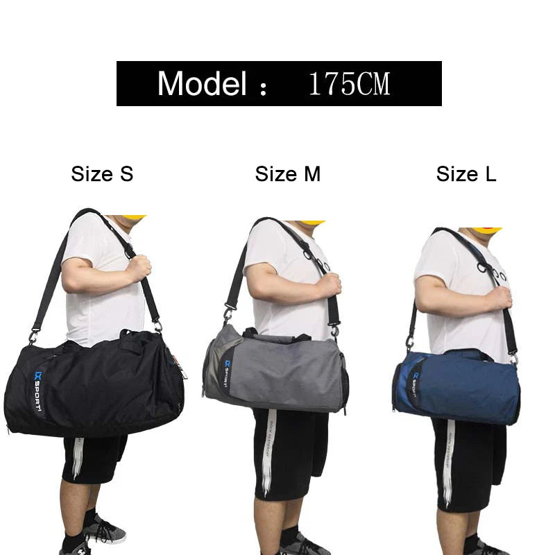 Large Gym Bag – Multifunction Sports Duffel with Wet/Dry Compartment