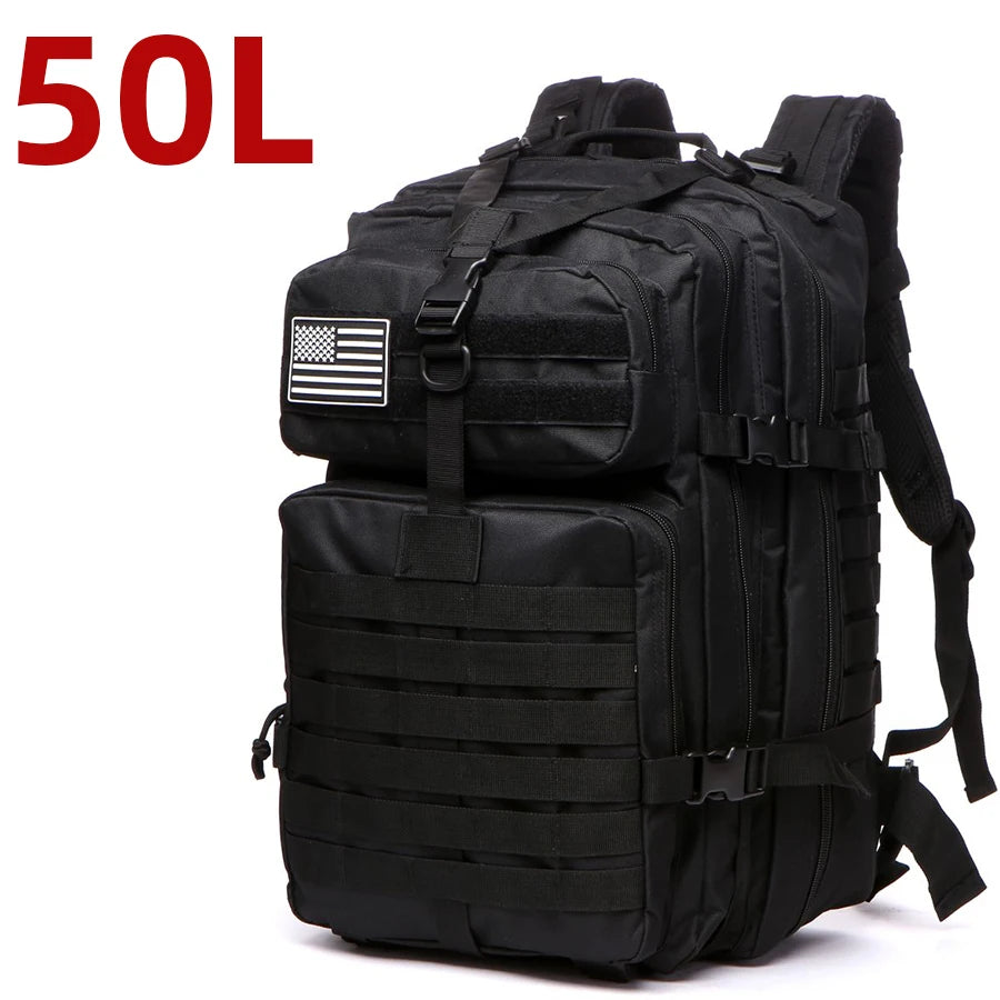 Tactical Backpack 25L/50L Waterproof MOLLE Hunting Camping Hiking Bag