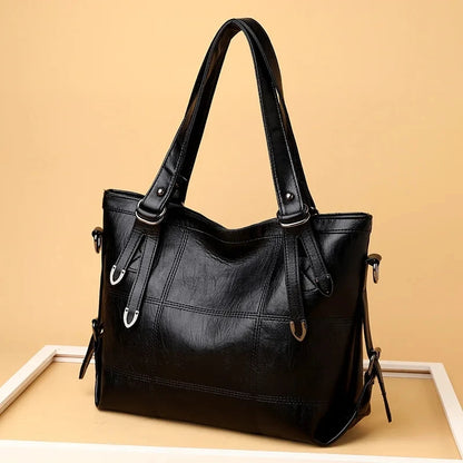 PU Leather Shoulder Bag – Large Capacity Women's Tote Handbag
