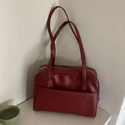 Large Capacity Vintage Shoulder Bag for Women – Korean Style