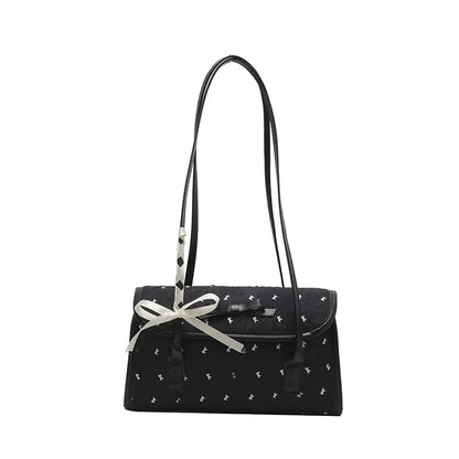 Bow Shoulder Bag – Women's Large Capacity Korean Handbag