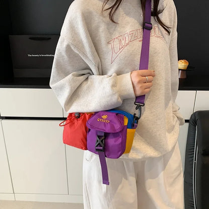 Women Crossbody Bags Multi Pocket Shoulder Casual Sporty Utility Style Comfortable Versatile Travel