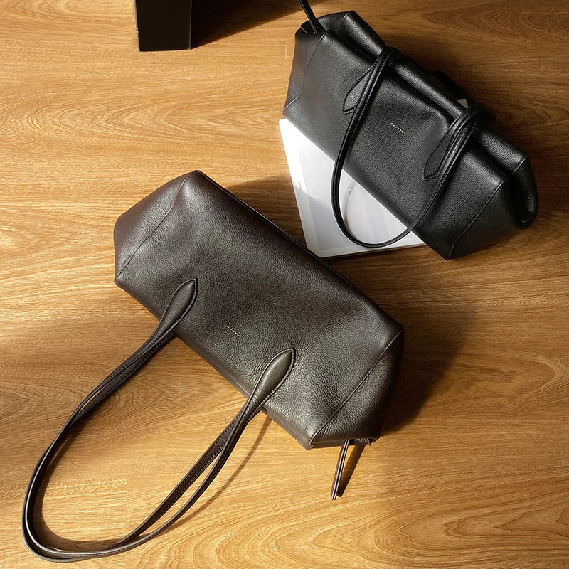 Genuine Leather Underarm Bag – Women's Top Grain Shoulder Bag