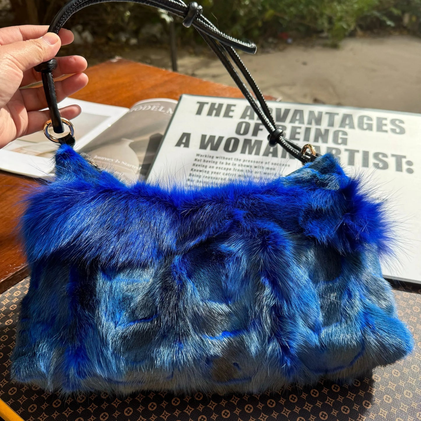 Faux Fur Shoulder Bag – Luxury Women's Crossbody Handbag