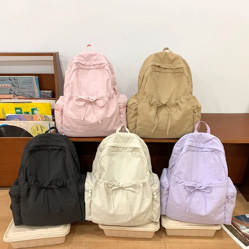 Women's Nylon Backpack – Cute Casual School & Travel Bag