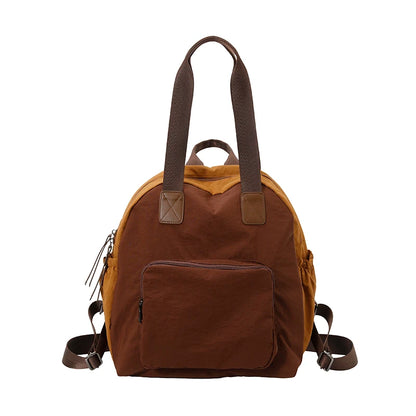 Women's Lightweight Nylon Backpack – Large Capacity Multi-Pocket Daypack