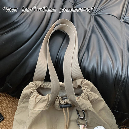 2-in-1 Drawstring Backpack & Crossbody Bag – Lightweight Casual