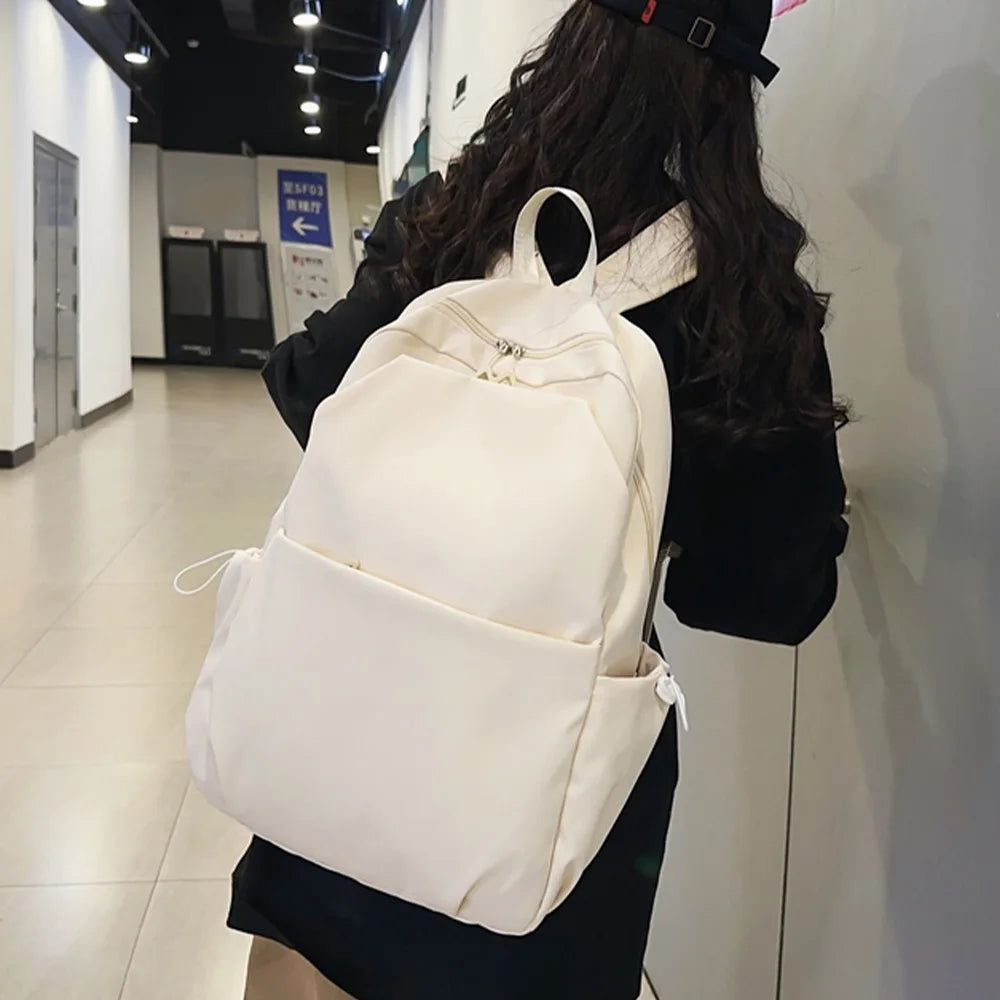 Lightweight Nylon Backpack – Minimalist Water-Resistant Daily Bag