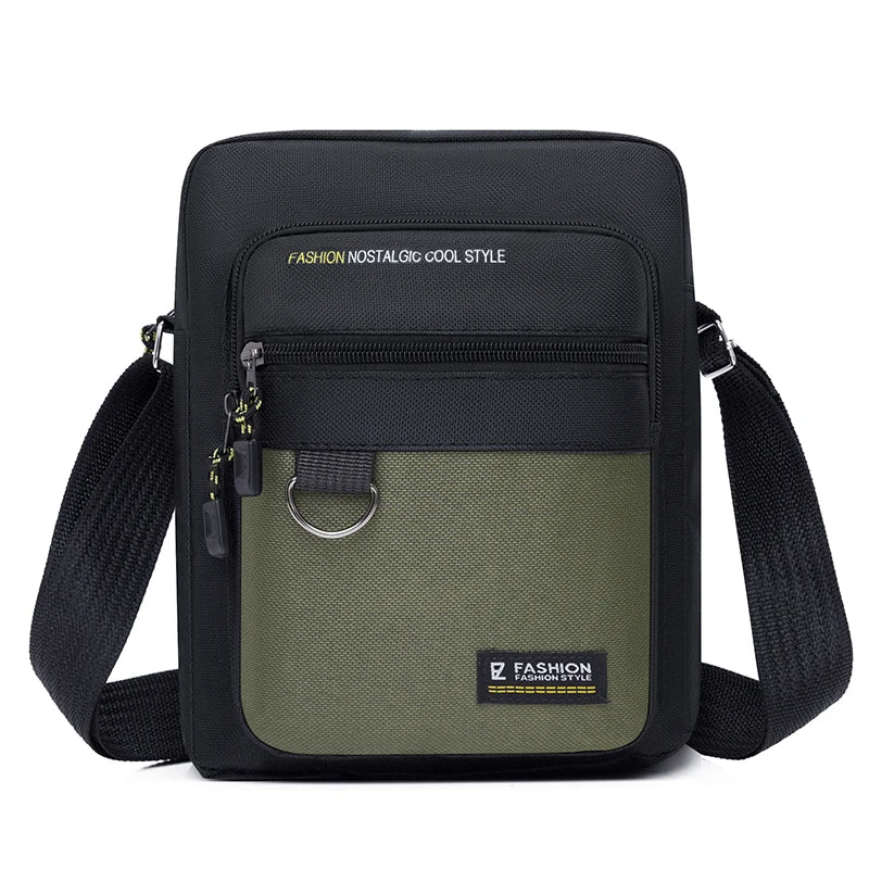 Men's Oxford Messenger Shoulder Bag – Lightweight Casual Crossbody