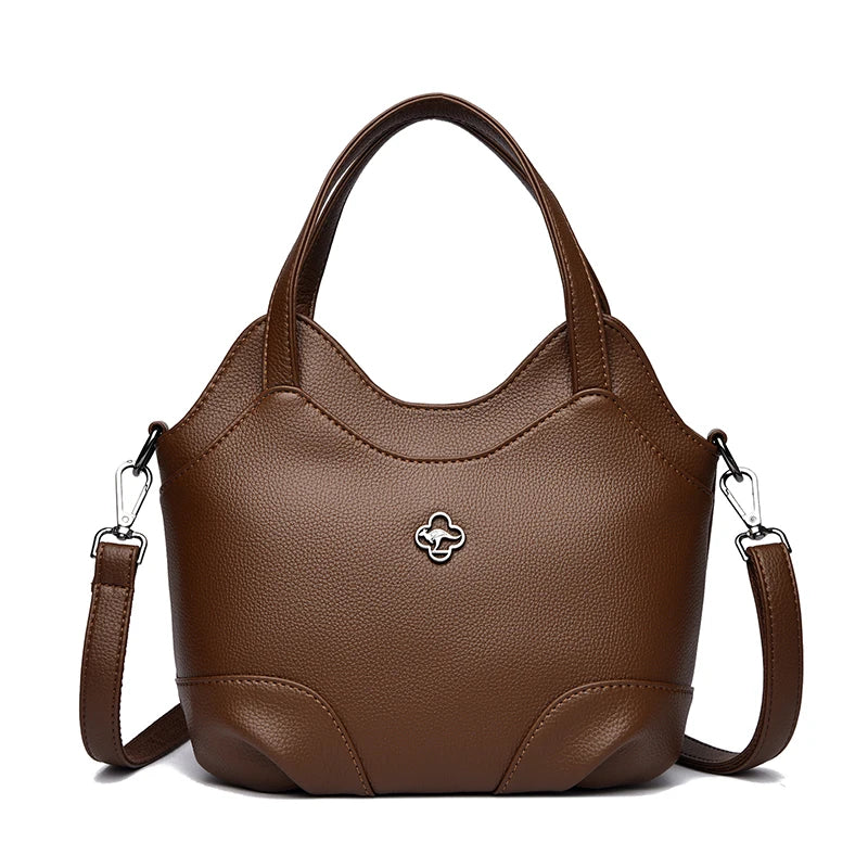 Leather Tote Shoulder Bag for Women – Luxury Handbag