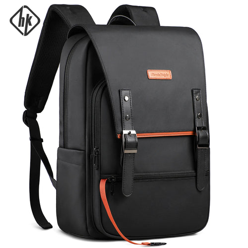 Vintage Laptop Backpack for Men – 15.6" Waterproof Travel Bag