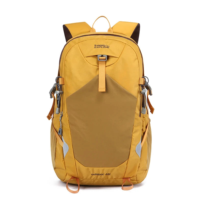 Hiking Backpack 35L – Durable Nylon Outdoor Pack with Reflective Strip