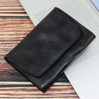 Genuine Leather Compact Wallet for Men & Women