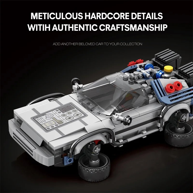 Back to the Future DeLorean Building Blocks Set – 405 Pcs MOC Model