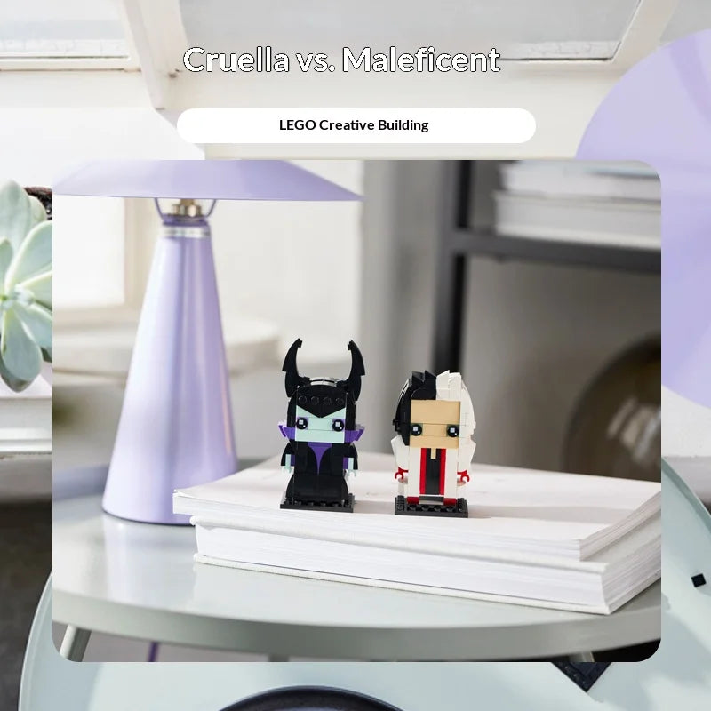 LEGO BrickHeadz 40620 Cruella & Maleficent – Disney Villains Building Set