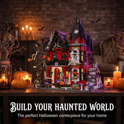 Halloween Spooky House Building Blocks Set – 1249pcs MOC Haunted Mansion