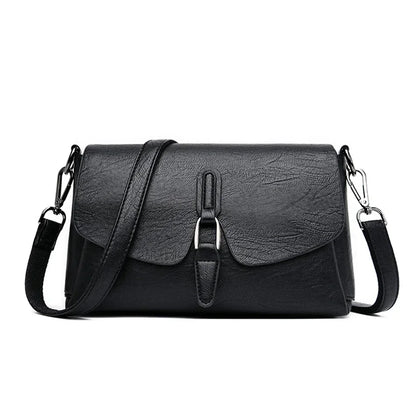 3-Layer Leather Crossbody Shoulder Bag for Women – Luxury Designer Handbag