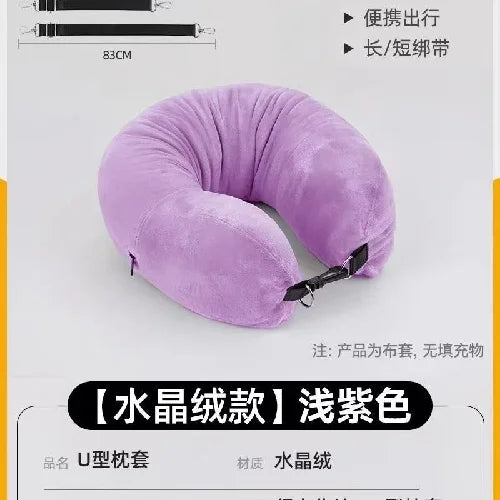 2-in-1 Travel Neck Pillow with Hidden Storage Compartment