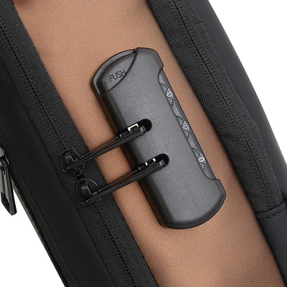 Men's Anti-Theft USB Charging Crossbody Sling Bag