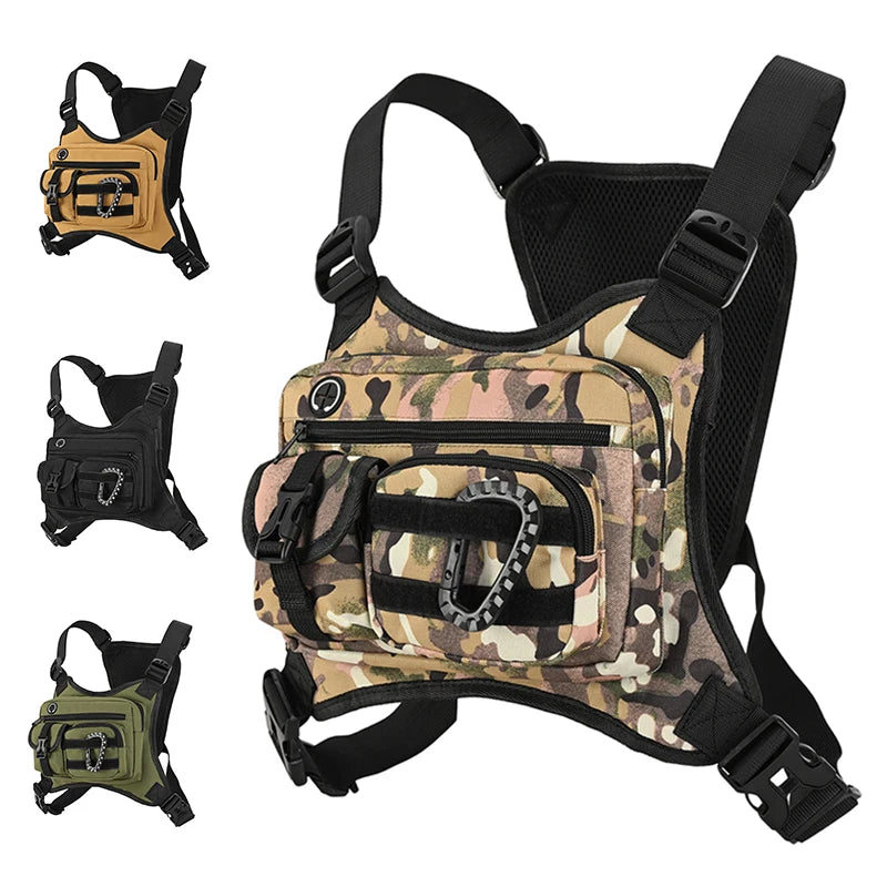 Tactical Chest Bag – Multi-Pocket Outdoor Sports Harness Pack