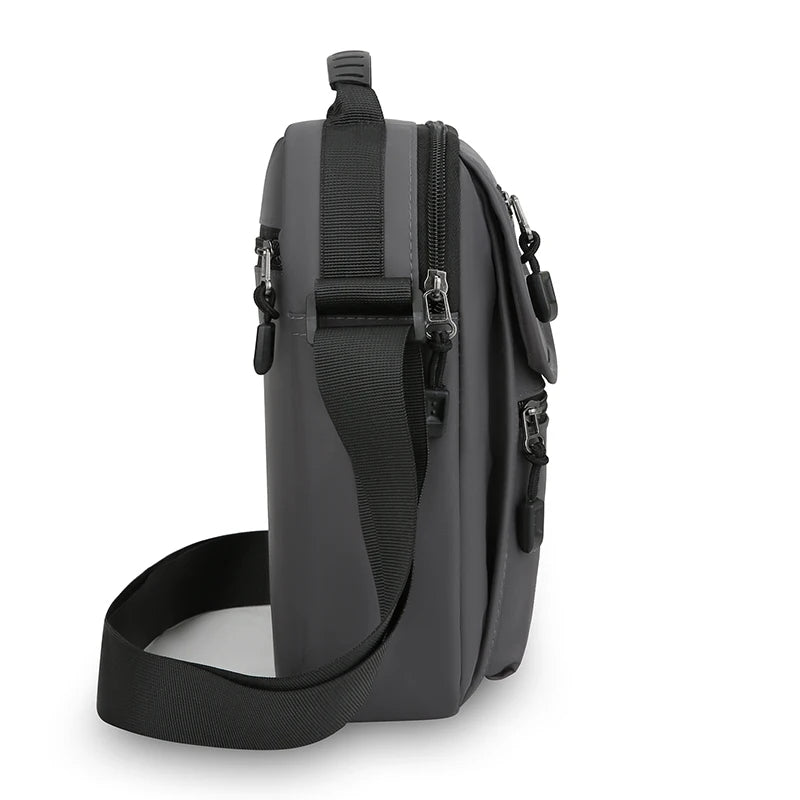 Men's Crossbody Shoulder Bag with Bottle Pocket
