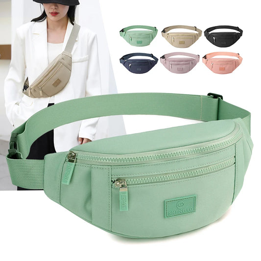 Waterproof Waist Bag – Unisex Fanny Pack for Sports & Travel