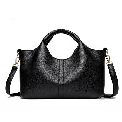 Soft Leather Tote Handbag – Women's Luxury Shoulder & Crossbody Bag
