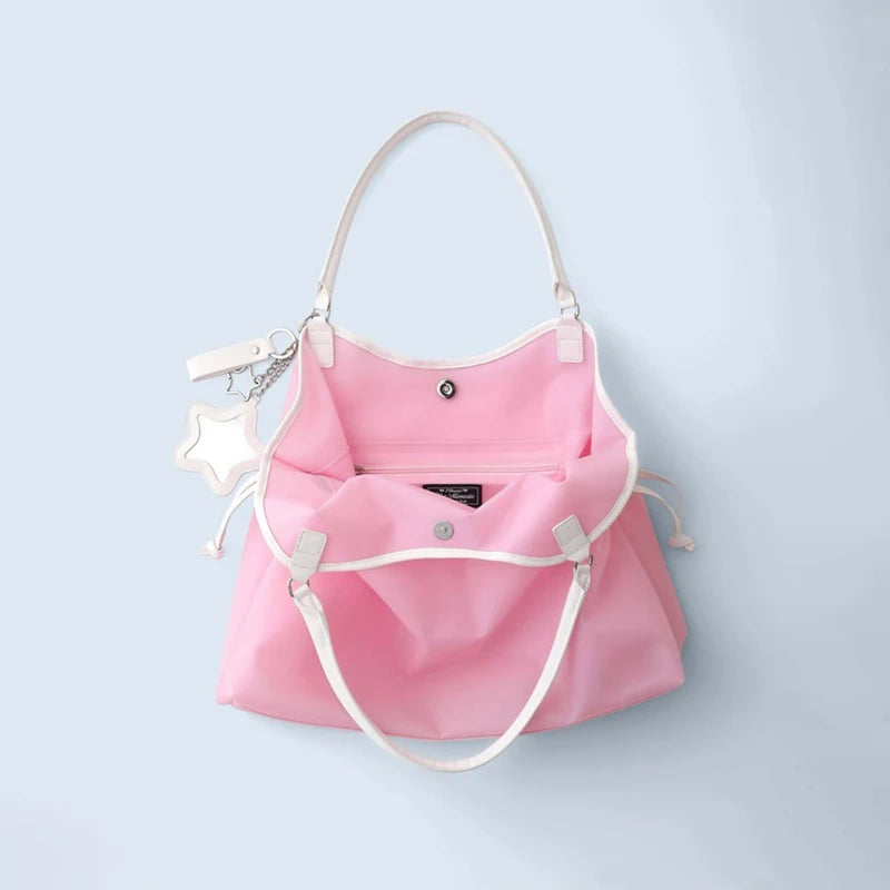 Large Capacity Jelly Tote Bag – Transparent PVC Shoulder Bag