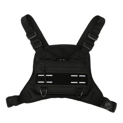 Tactical MOLLE Chest Rig Vest Bag – Airsoft Hunting Shoulder Pack