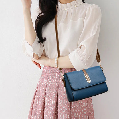 Patchwork Crossbody Bag for Women – Flap Shoulder Purse