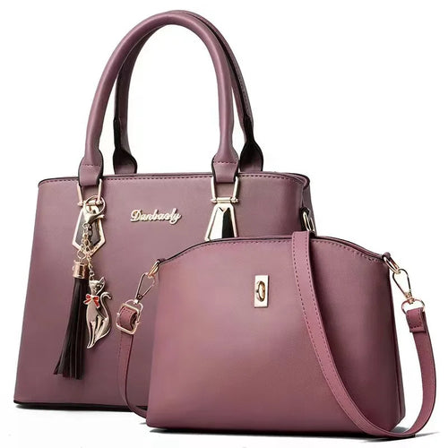 Women's 2-Piece Crossbody Handbag & Tote Set
