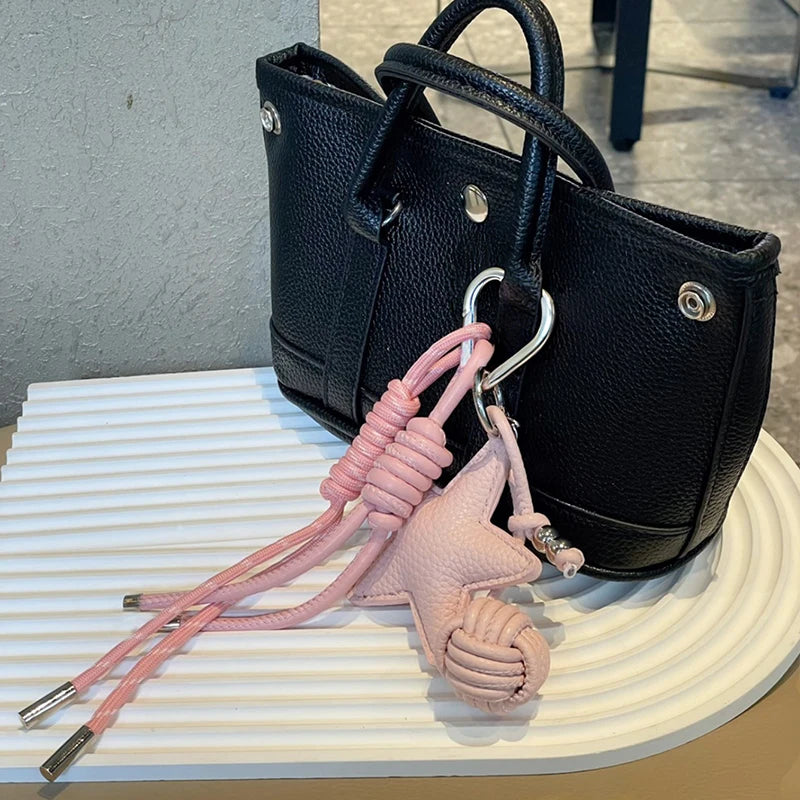 PU Leather Star Keychain Bag Charm & Bag Pendant