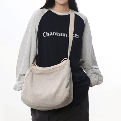 Large Capacity Canvas Tote Bag – Women's Shoulder & Crossbody Handbag