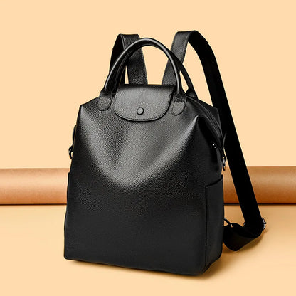 Genuine Leather Women Backpack – Luxury Designer Style
