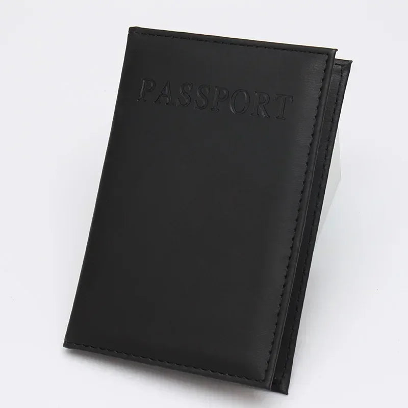 PU Leather Passport Holder – Travel Card Case Wallet