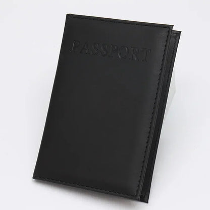 PU Leather Passport Holder – Travel Card Case Wallet