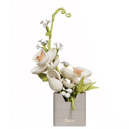 Eternal Flower Bonsai Micro Building Blocks – Potted Plant Decor