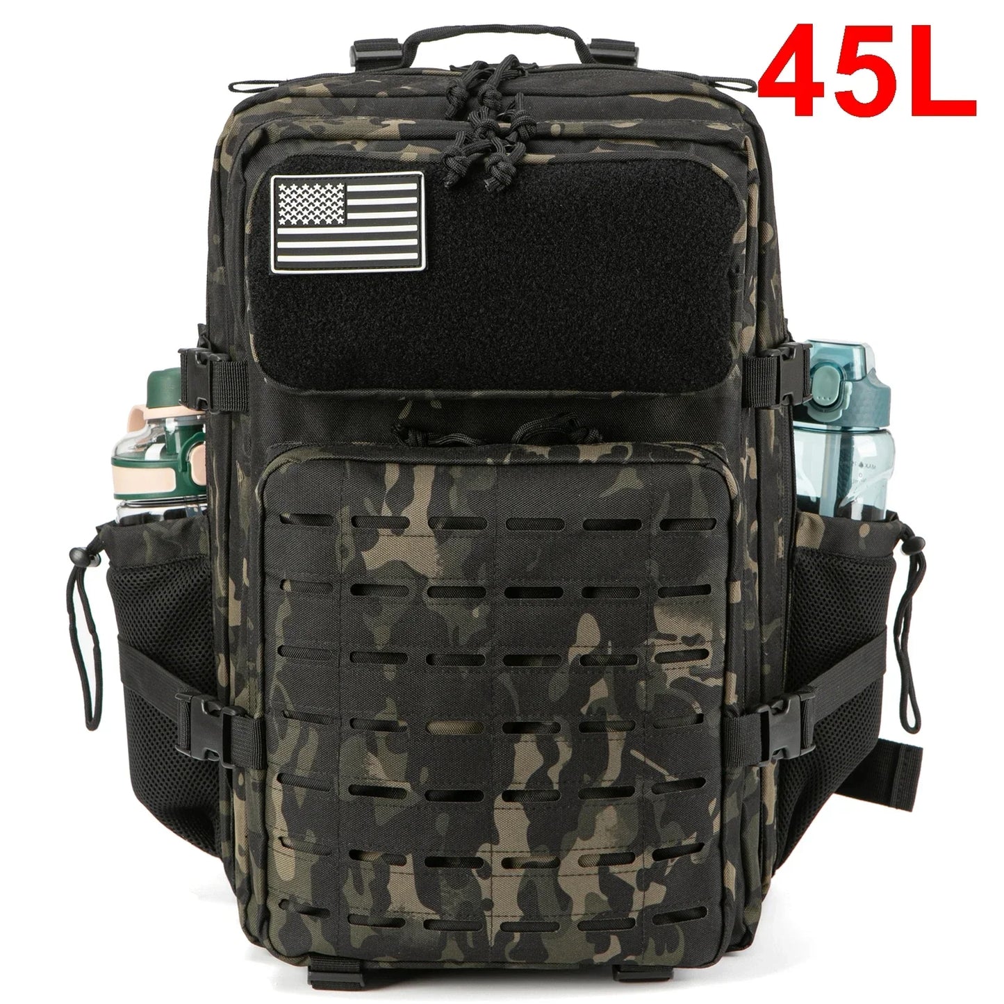 Tactical Backpack with Water Bottle Holder – 25L & 45L