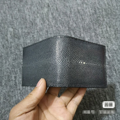 Stingray Skin Short Wallet for Men – Genuine Exotic Leather Bifold