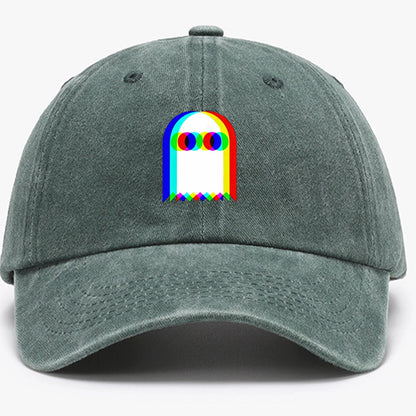 Colorful Ghost Print Baseball Cap – Adjustable Unisex Hat