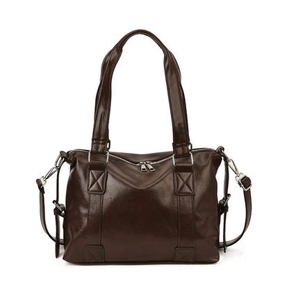 Retro Large Capacity Tote Bag Simple Pillow Messenger Leisure Travel Shoulder