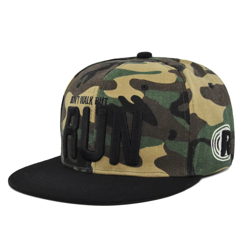 Embroidered Snapback Baseball Cap – Adjustable Hip Hop Hat for Men & Women