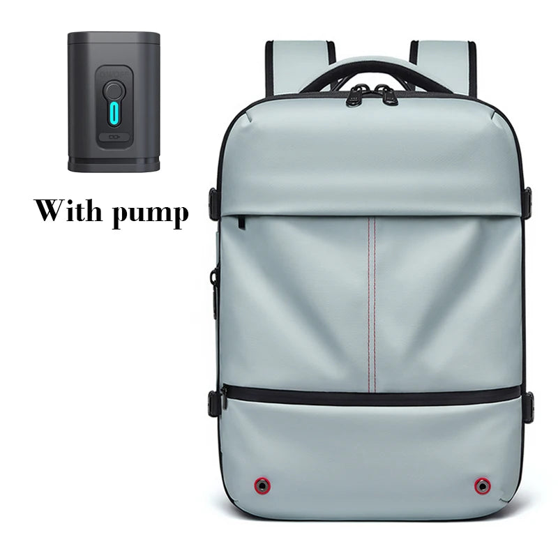 Vacuum Compression Travel Backpack 16" – Laptop & USB Charging