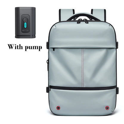 Vacuum Compression Travel Backpack 16" – Laptop & USB Charging