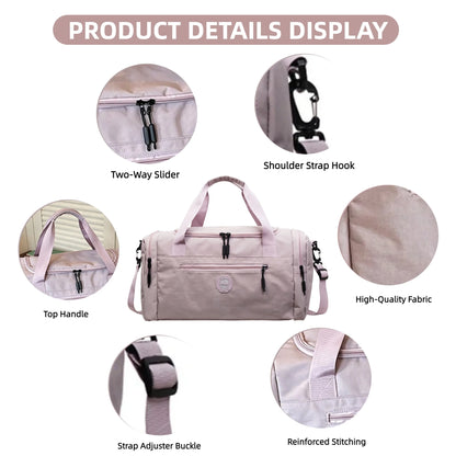 Weekender Overnight Bag with Shoe Compartment & Gym Tote