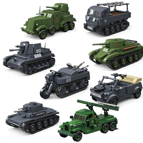 WWII 38t-A Light Tank Building Blocks Set – Military Brick Model