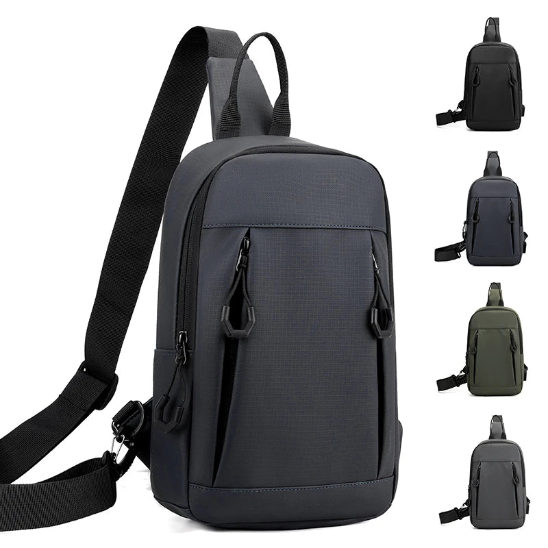 Sling Chest Bag for Men with USB Port – Crossbody Pack
