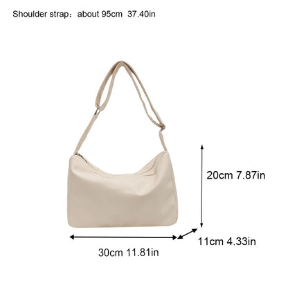 Large Capacity PU Leather Crossbody Bag for Women